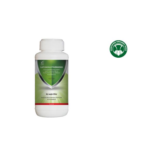 10 Million PIB/ML EoNPV 2000IU/UL Bt Tea Tree Organic Insecticide For Outdoor