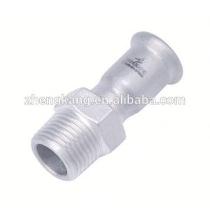 TEE stainless steel press fitting M profile