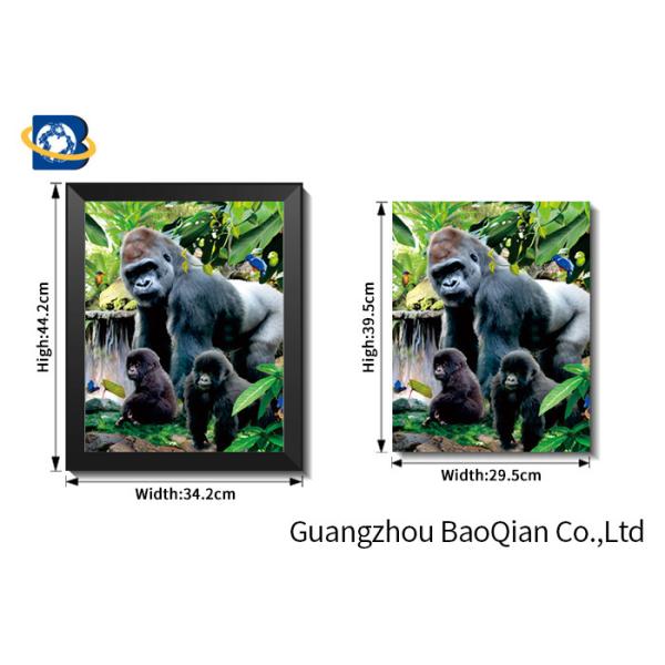 High Definition 3D Animation Picture Chimpanzee Pattern Flipped Wall Decorative Photos