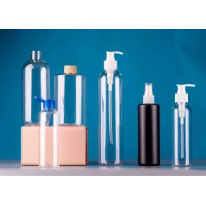 Quality 280ML Shampoo Conditioner &amp; Body Wash Dispenser Clear Plastic Refillable Bottle with Pumps for sale