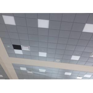 Grey Color Galvanized Steel Lay In Ceiling Tiles 605 X 605mm For Airport