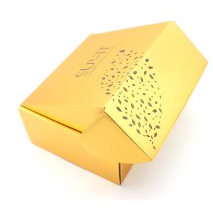 Custom printing Corrugated cardboard black and gold shipping box rose gold boxes