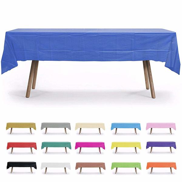 Buy Embossing PEVA Disposable Solid Table Cover Plain Dyed at wholesale prices