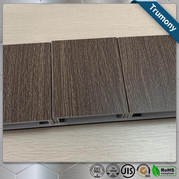 ECO Friendly Wood Grain Aluminum Composite Panel , Composite Metal Panel