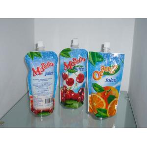 Stand Up Spout Pouch Packaging For Honey / Juice Spout Bag / Liquid Packing Bag