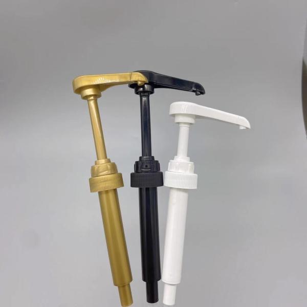 Buy 28 400 5ml Plastic Dispenser Pump Milk Honey Fruit Juice Pump Black White Golden at wholesale prices