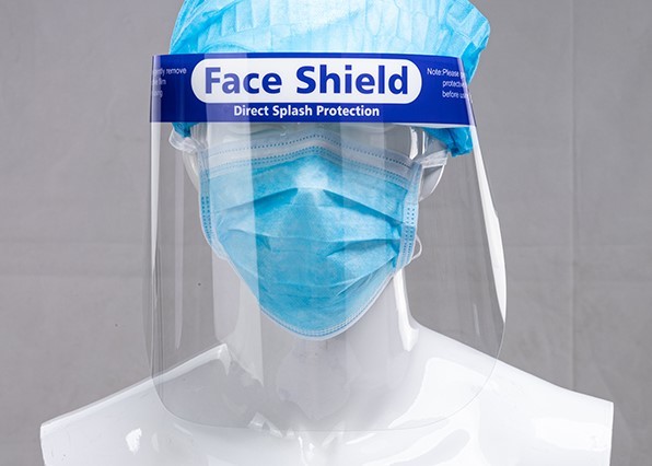 Buy Full Face Coverage 250 Micron Robust Face Shield With Band at wholesale prices
