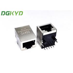 Quality Single Port RJ45 Shielded Connector , 6U rj45 socket connector 10 pin for sale