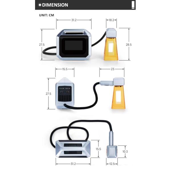 Portable Fiber Laser Engraving Machine for Portable Mini Metal Nameplate Mold Flange Coding