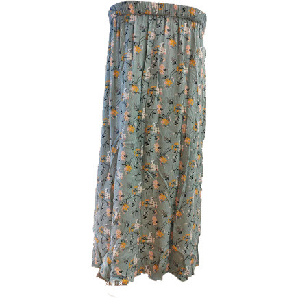 Buy OEM ODM Elastic Waistline Viscose Flower Printed Skirt at wholesale prices