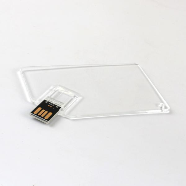 Buy Transparent Plastic Credit Card Usb Memory Stick 2.0 MINI UDP 128GB 64GB 50MB/S at wholesale prices