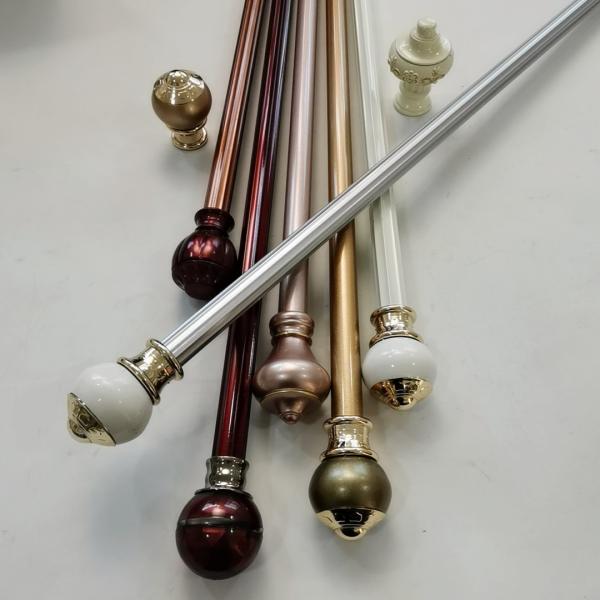 Buy Wrought Iron 22 Inch 5.8 Metre Removable Curtain Rod at wholesale prices