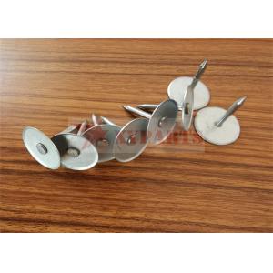 Push Type 25MM Round Base Stainless Steel CD Weld Pins For Rockwool Pipe Fixed