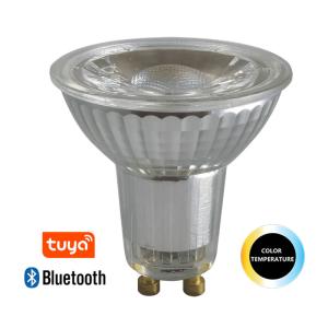 Teco WIFI Control Smart Low Watt Gu10 Bulbs Tuya CCT Color 5W Ra80 Dimmable Long