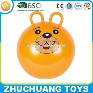 double round handle orange giant jumping hopper ball