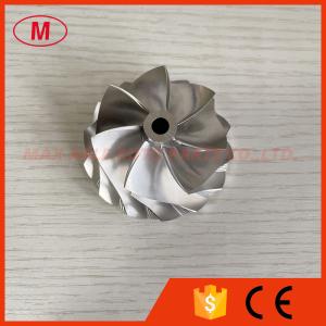 Quality G25-550 48.35/60.00MM 7+7 BLADES LEP STYLE TURBO ALUMINUM 2618/BILLET COMPRESSOR WHEEL FOR 871389-5004S/871389-5005S for sale