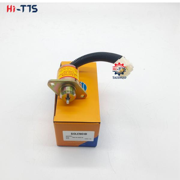 12V Excavator Engine Parts Fuel Stop Solenoid Valve 16616-80016