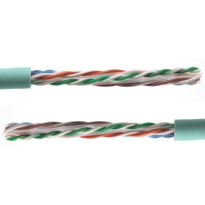 Customized Ethernet LAN Cable 23AWG UTP Cat6A with CE Certificates Blue/Grey