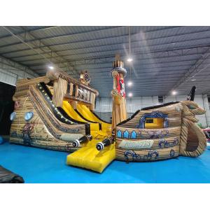 Customized PVC Inflatable The Pirate Ship Inflatable Obstacle Course Playground