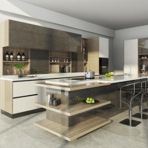 Wholesale Complete Melamine Kitchen Units Set Modern Cabinet