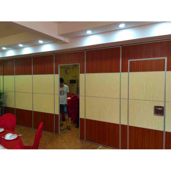 Commercial Folding Sliding Movable Wall Partitions On Wheels 16000mm Height