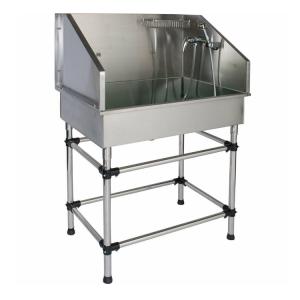 304 Stainless Steel Dog Wash Tub , Professional Pet Grooming Bath Tub