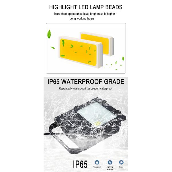 Rugged LED Flood Light Easy And Convenient 120-130LM/W For Square
