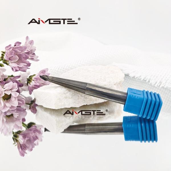 Anti Chipping 2 Flutes Tapered Carbide End Mill For Deep Cavity Mold Cutting