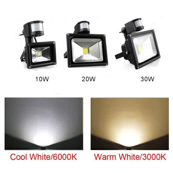 Motion Sensor IP65 Outdoor LED Flood Light 10W 20W 30W 50W With CE ROHS