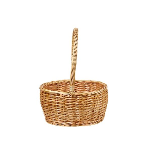 OEM Large Gift Basket Bread Flower Picnic Handmade Woven Custom Straw Wicker Rattan Storage Basket Wicker Gift Baskets Bread Flower Picnic Handmade
