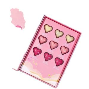 Custom Ribbon Gift Box 9-Piece Heart-Shaped Chocolate Box for Sale on Valentine