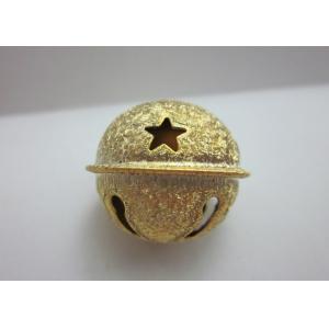 frosting wrinkle golden star jingle bell in Iron metal material