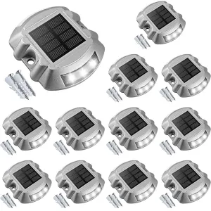 China Solar Road Studs 143*53mm With Embedded LED Aluminum Alloy / PC IP68 Waterproof on sale