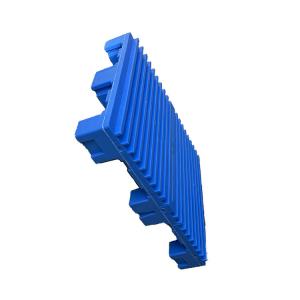 HDPE 1060x750 Rackable Plastic Pallets 4000Kg Logistics Double Faced