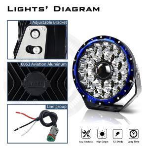 IP68 300W Offroad 4x4 Truck 9 Inch LED Laser Light
