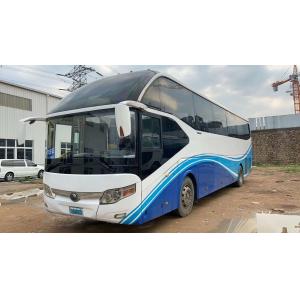 China 55 Seats 6 Tire 6050mm Wheelbase Used Yutong Buses Left Hand Drive Nude Packing Double Doors with ABS on sale