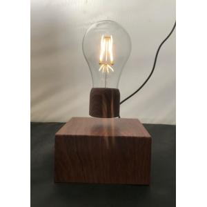 new wooden base wireless rechargable magnetic floating levitate flying led bulb