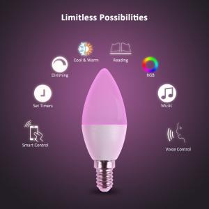 E14 E26 Tuya Smart Light Bulb Voice Control WiFi Bluetooth