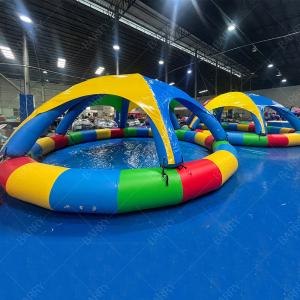 8m PVC Inflatable Swimming Pool with Tent for Commercial Use