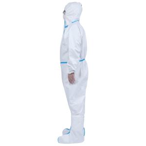 Sterile Non Woven Chemical Medical Protective Coverall With Shoe Cover