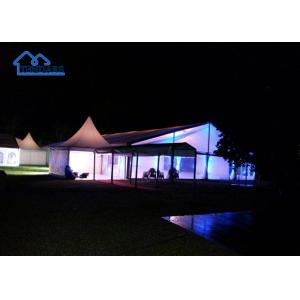 PVC Fabric Party Marquee Tents Fire Prevention For Big Business Stand Garden