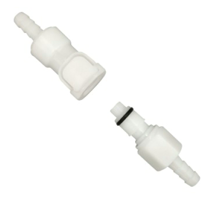 Buy APC Series 1/4" Flow Quick Disconnect Couplings Durable Plastic Fluid Connectors at wholesale prices
