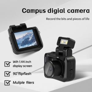 Mini Camera With Screen HD 1080p With Flash Lamp And Battery Dock Portable Retro
