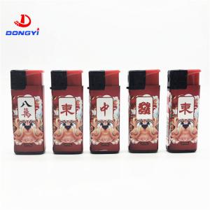 Custom Logo Refillable Plastic Cigarette Lighter Gas Lighters Encendedores