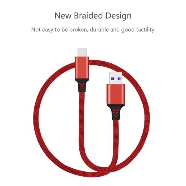 Super - Fast Charging USB Data Cable Type - C Connector 5A For Huawei