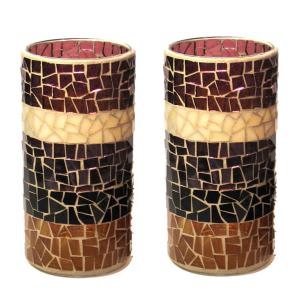 Quality Mosaic Glass Votive Candle Holders for sale