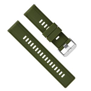 Luxury Replacement 22mm Silicone Rubber Watch Strap Bands ROHS Certificate