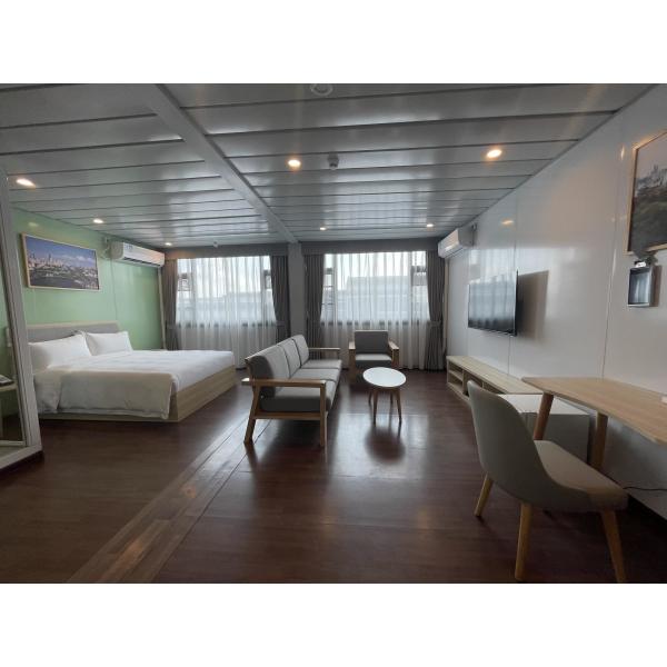 Buy Boxspace 20ft Prefab Houses Modern Tiny House Cabin Expandable Container House For Hotel Prefabricated Houses For Sale at wholesale prices