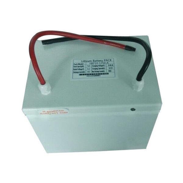 Solar System Component 12V / 50Ah Solar Lithium Batteries With Battery Housing