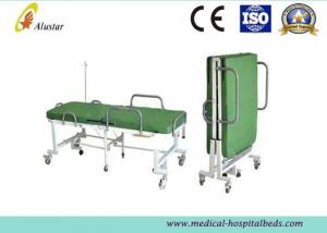 Quality Powder Coated Steel Medical Foldable Hospital Bed With Mattress (ALS-F249) for sale